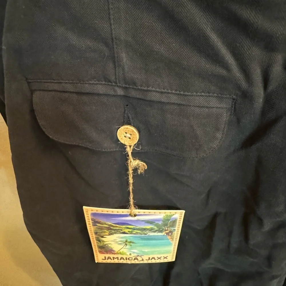 NEW! JAMAICA JAXX Shorts Men's SZ 42 Black Pleated Luxury 100% Silk Vacation NWT